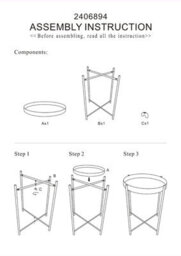 Orsina White Top Side Table, Contrasting Materials Of Side Tables By Couch, Versatile And Easy To Care Corner Table - thumbnail 3