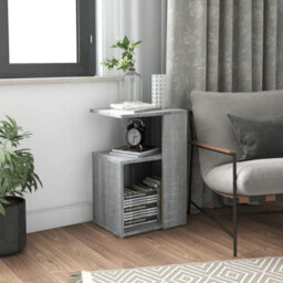 Vidaxl Side Table Grey Sonoma 36X30X56 Cm Engineered Wood - thumbnail 1