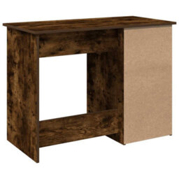 Berkfield Desk Smoked Oak 102X50X75 Cm Engineered Wood - thumbnail 7