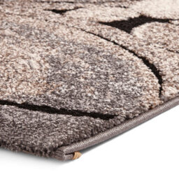 Beige/black Rug, 15mm Thickness Stain-Resistant Rug, Funky Modern Abstract Rug For Bedroom, & Dining Room-120Cm X 170Cm - thumbnail 3