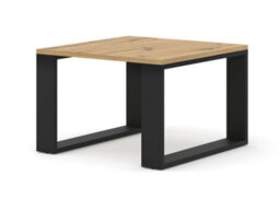 Arte Modern Luca Square Coffee Table In Oak Artisan 600mm - thumbnail 1
