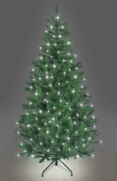 Shatchi 10Ft Prelit Green Alaskan Pine Christmas Tree Cool White Leds