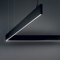 Ideal Lux Linus Integrated Led Indoor Linear Ceiling Pendant Lamp 1 Light Black 3000K - thumbnail 2