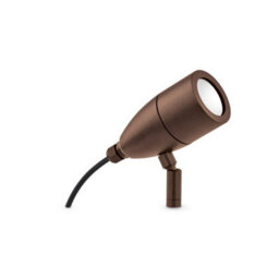 Ideal Lux Luminosa Inside Outdoor Ground Display Spotlight Lamp 1 Light Coffee Ip54, G9
