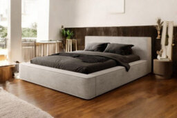 Stratus Interiors Low Headboard Mini Ambassador Bed Frame - Panel Style, Compact & Stylish  - Gas Lift Storage - King - thumbnail 2