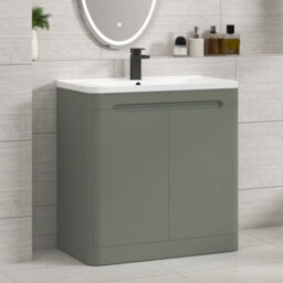 Royal Bathrooms Venice 600mm Matt Nocturne Black Wall Hung Vanity Unit 2 Drawer With Ceramic Basin - thumbnail 5