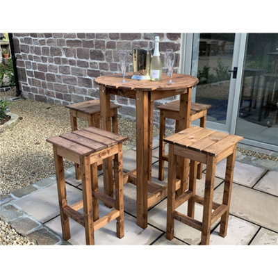Marlborough Traditional Alfresco Bar Set Four Seater - image 1