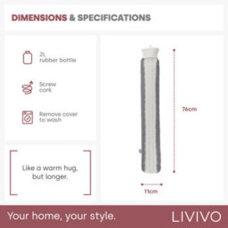 Livivo Ski Knit Long Hot Water Bottle - thumbnail 8