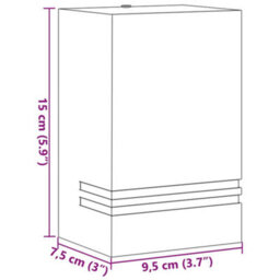 Walplus Outdoor Wall Light Silver Stainless Steel - thumbnail 7