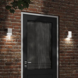 Walplus Outdoor Wall Light Silver Stainless Steel - thumbnail 1