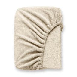 Kampala Hill Teddy Fleece Fitted Sheet Sherpa Bed Sheets Cream - thumbnail 3