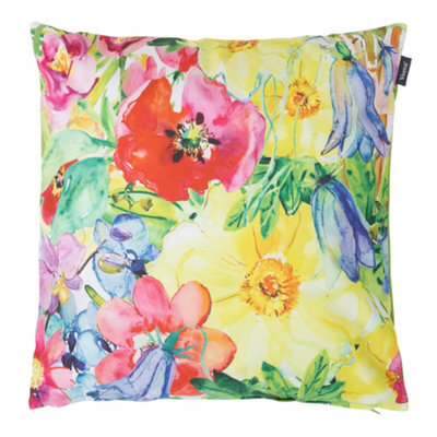 Icon Indoor And Outdoor Floral Waterproof Filled Cushion Lime - image 1