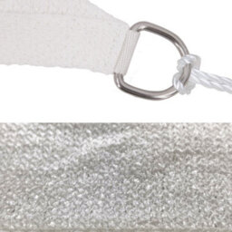 Sundaze 2X2X2M Sun Shade Sail Triangle Hdpe Breathable Uv Block Sunscreen White With Free Rope - thumbnail 4