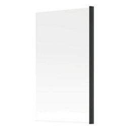 Excel Home Bath Screen Matt Black, 800X1400mm, Pivoting, Reversible, Modern Glass & Metal Design With 2 Year Guarantee - thumbnail 3