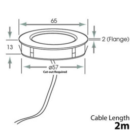 4-Pack Brushed Nickel Led Under Cabinet Light Kit - Warm White 240V Mains Powered - thumbnail 3