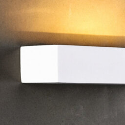 Harper Living Ceramic Rectangle Wall Light, White Paintable Uplighter G9 Socket (No Bulb) - thumbnail 4