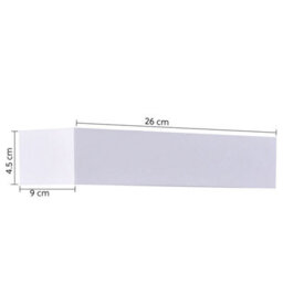 Harper Living Ceramic Rectangle Wall Light, White Paintable Uplighter G9 Socket (No Bulb) - thumbnail 5