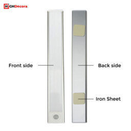 Highdecora Smart Motion Sensor Led Lights Indoor Usb Rechargeable Automatic Led Sensor Light (Silver, 400mm(40Cm)) - thumbnail 5