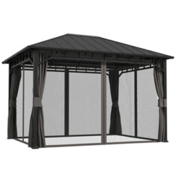 Outsunny 3 X 4 M Hardtop Gazebo With Galvanised Steel Roof And Sides - thumbnail 2