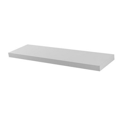 Harbour Housewares 80Cm Floating Wall Shelf - White - Photo Gallery Bookshelf Wall Shelves For Storage & Display - image 1