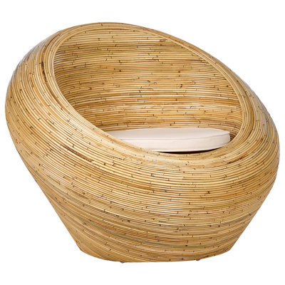 Beliani Garden Armchair Maiori Rattan Natural - image 1