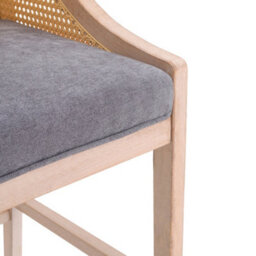 Thehotsale 109Cm H Set Of 2 Upholstered Rattan Bar Stools With Wood Frame And Cushion Counter High Stools - thumbnail 7