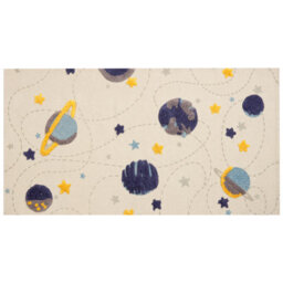 Beliani Kids Rug Langsa Beige 80 X 150 Cm Cotton - thumbnail 1