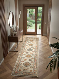 Underfoot Large Cream Living Room Rug Indoor Rug Boho Soft Traditional 20mm Thick Runner Rugs - thumbnail 5