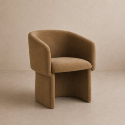 Where Saints Go Ltd Soho Dining Chair, Mocha Brown Fabric, Fully Upholstered Frame By Where Saints Go - thumbnail 4