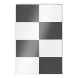 GoodHome Atomia Anthracite & White Particle Board Wardrobe (H)2250mm (W)1500mm (D)655mm - thumbnail 2