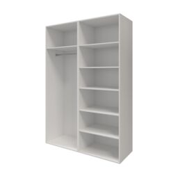 GoodHome Atomia Anthracite & White Particle Board Wardrobe (H)2250mm (W)1500mm (D)655mm - thumbnail 3