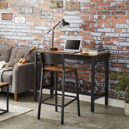 Songmics Vasagle Breakfast Kitchen Bar Stool Set Of 2, Counter Chairs, For Kitchen, Dining Room, Office, Industrial Style, Rustic Brown - thumbnail 3
