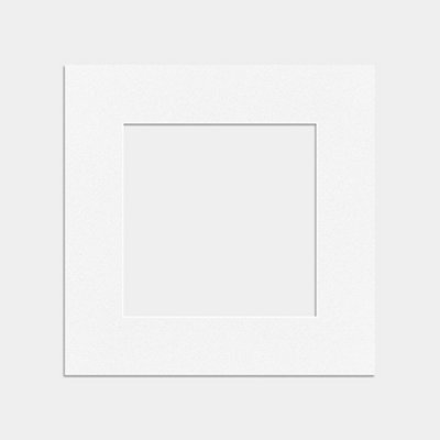 Ak Frames 8X8 White Picture Mounts To Fit 5X5 Aperture Size - Mount Board Only (No Frame Included) - image 1