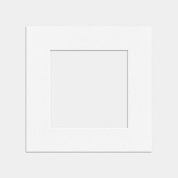 Ak Frames 8X8 White Picture Mounts To Fit 5X5 Aperture Size - Mount Board Only (No Frame Included) - thumbnail 1
