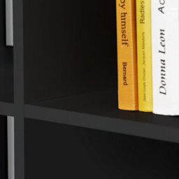 Furniture To Go Mauro 3 Shelves Storage Unit In Matt Black - thumbnail 6