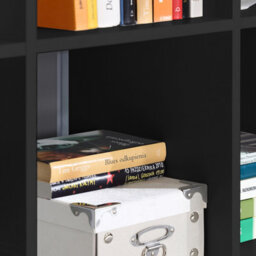 Furniture To Go Mauro 3 Shelves Storage Unit In Matt Black - thumbnail 7