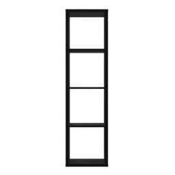 Furniture To Go Mauro 3 Shelves Storage Unit In Matt Black - thumbnail 3