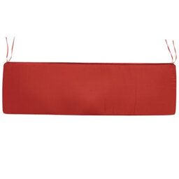 Beliani Garden Bench With Cushion Vivara 180 Cm Certified Acacia Wood Dark Red - thumbnail 8