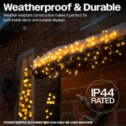 Xmas Haus Warm White Multifunction Micro Led Green Wire Cluster Lights - thumbnail 5