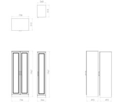 Ready Assembled Contemporary Dark Oak Effect Tall Triple Wardrobe (H)1970mm (W)1110mm (D)530mm - thumbnail 3