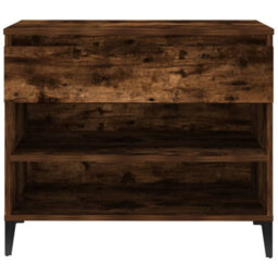 Walplus Shoe Cabinet Smoked Oak 70X36X60 Cm Engineered Wood - thumbnail 7