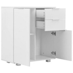 Vidaxl Sideboard High Gloss White 71X35X80 Cm Engineered Wood - thumbnail 4