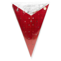 Urbn-Living Red - Large Led Festive Paper Star Lantern Hanging Christmas Lights - thumbnail 5