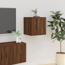 Berkfield Wall Mounted Tv Cabinet Brown Oak 40X34,5X40 Cm