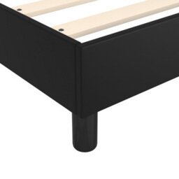 Berkfield Box Spring Bed Frame Black 135X190 Cm 4Ft6 Double Faux Leather - thumbnail 7
