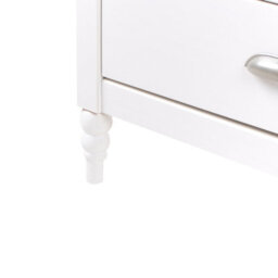 Wyld And Coco Sideboard White 2 Door 4 Drawer With Natural Wood Top, W150 X D40 X H83Cm - thumbnail 9