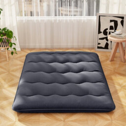 Costway Foldable Tatami Mat Floor Futon Mattress Roll Up Sleeping Pad W/ Washable Cover, Small Double/double/king Size - thumbnail 1