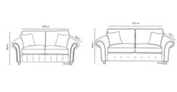 Gamzo Outlet 3+2 Seater Sofa Set Full Back Leather Couch With Strong Wooden Frame And Padded Curved Arms - thumbnail 8