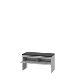 Arte Grey Simply 3 Hallway Bench W92Cm X H50Cm X D40Cm - Modern Minimalist Style - thumbnail 2