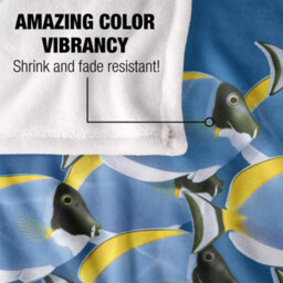 Royce Mcclure Tang Silky Tropical Fish Supersoft Blanket Multicoloured (152Cm X 127Cm) - thumbnail 4
